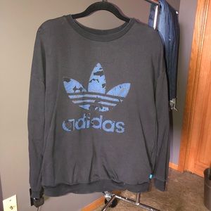 Black Adidas Crewneck